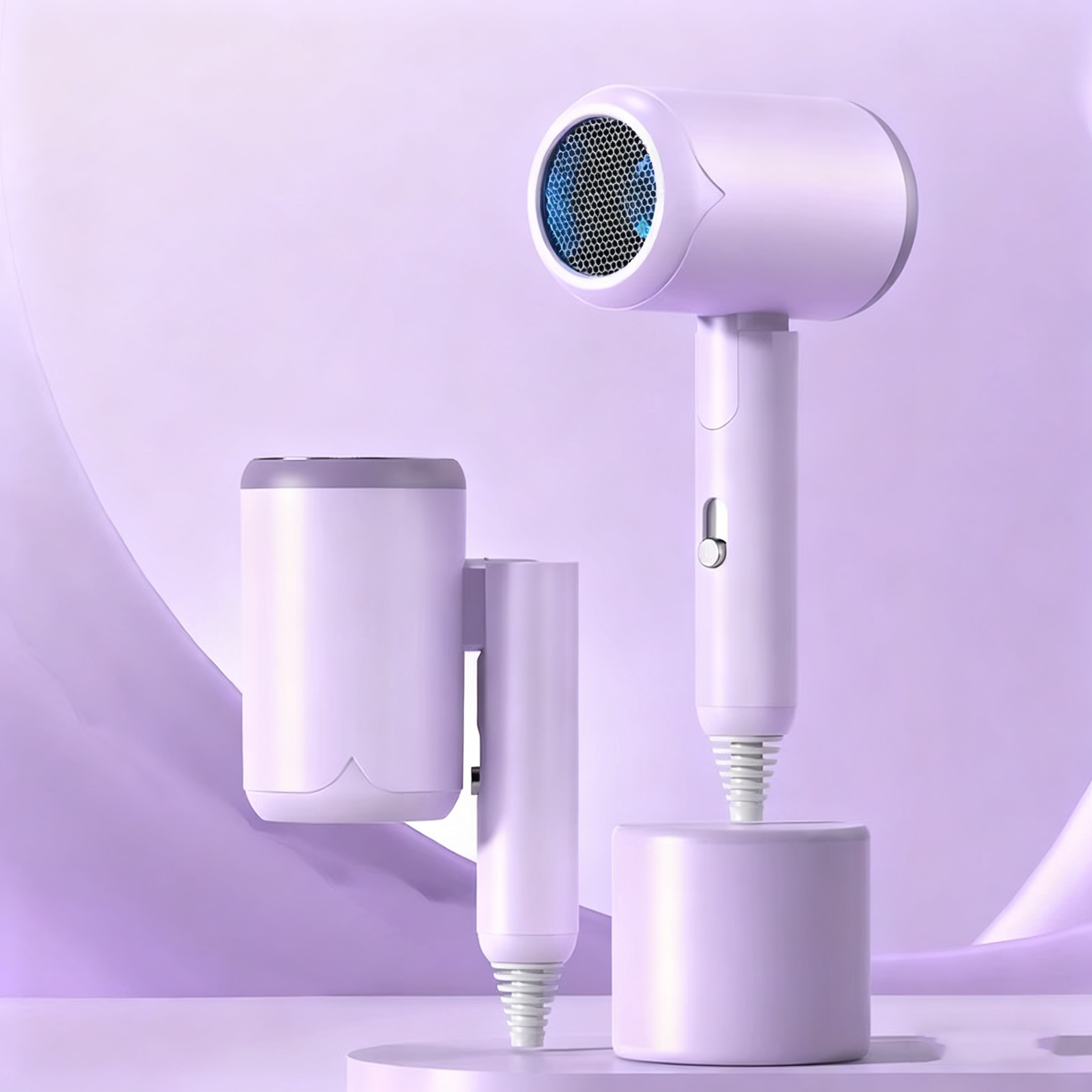 Foldable Travel Hair Dryer Blue Light