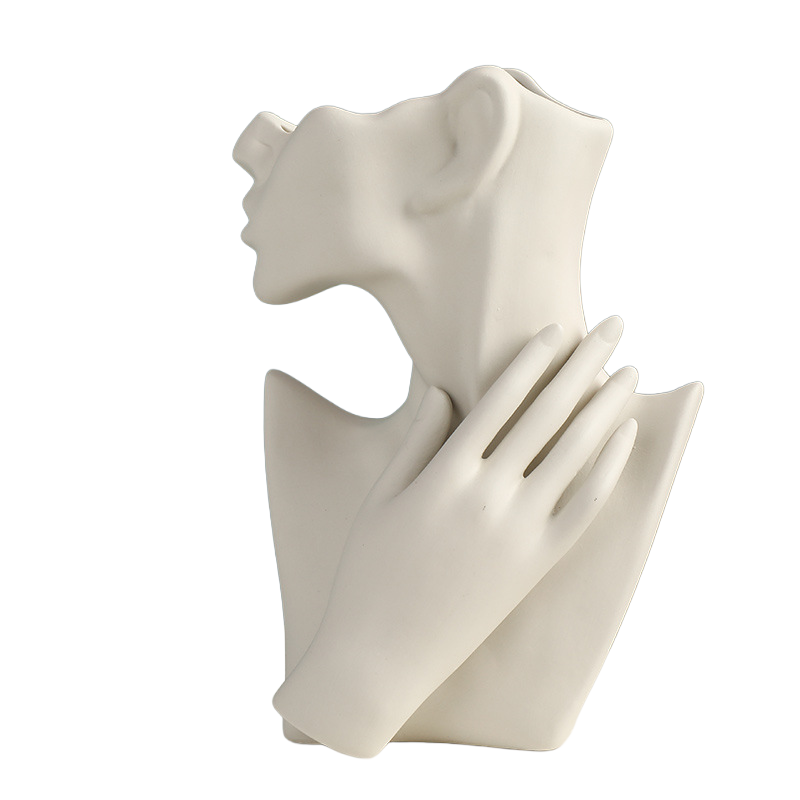 Nordic Face Ceramic Vase
