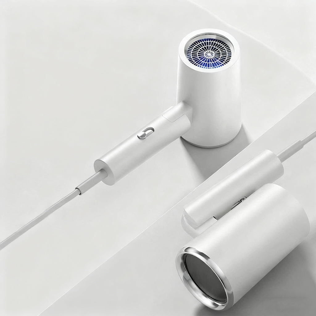2400W Foldable Ionic Hair Dryer Blue Light