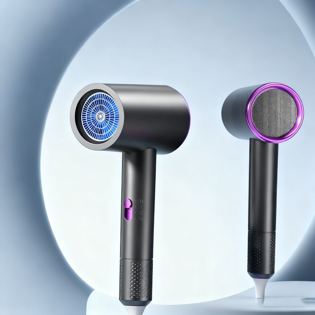 2400W Foldable Ionic Hair Dryer Blue Light