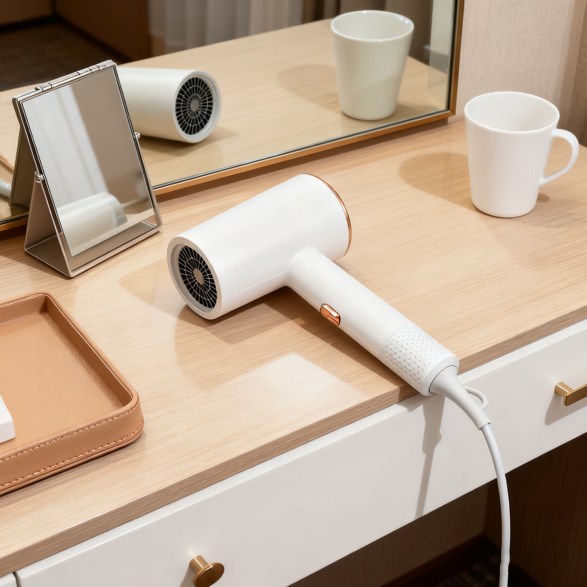2400W Foldable Ionic Hair Dryer Blue Light