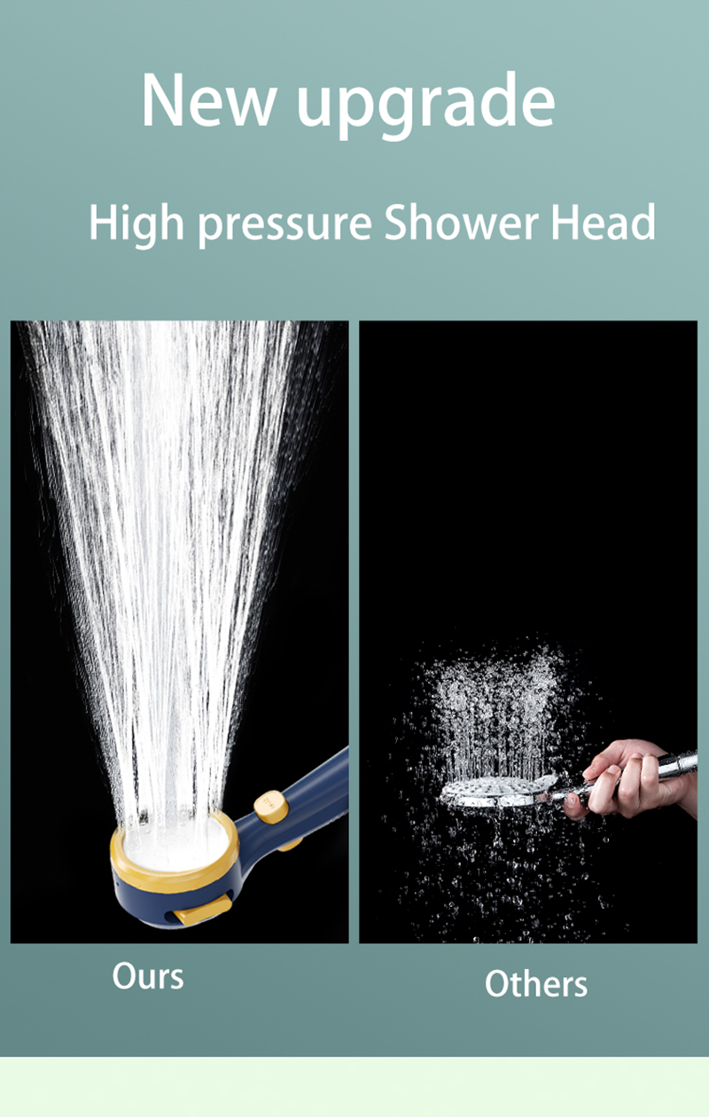 Shower Head with LED Temperature Display