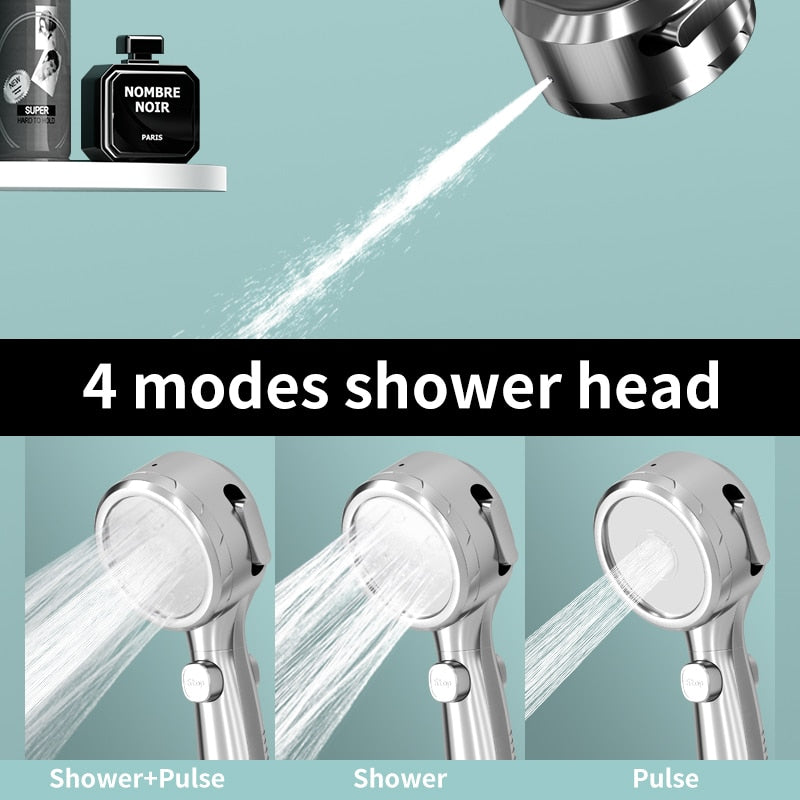Shower Head with LED Temperature Display