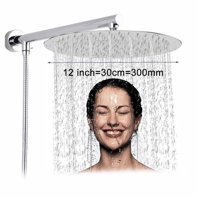 Ultra-Slim Wall-Mount Rain Shower Head