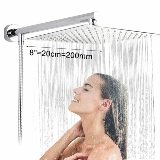 Ultra-Slim Wall-Mount Rain Shower Head
